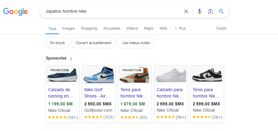 anuncios google shopping